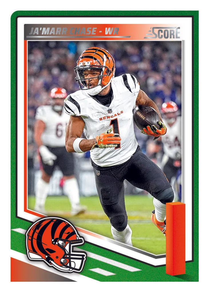 2025 Panini Score Football Trading Card for Ja'Maar Chase of the NFL Cincinnati Bengals