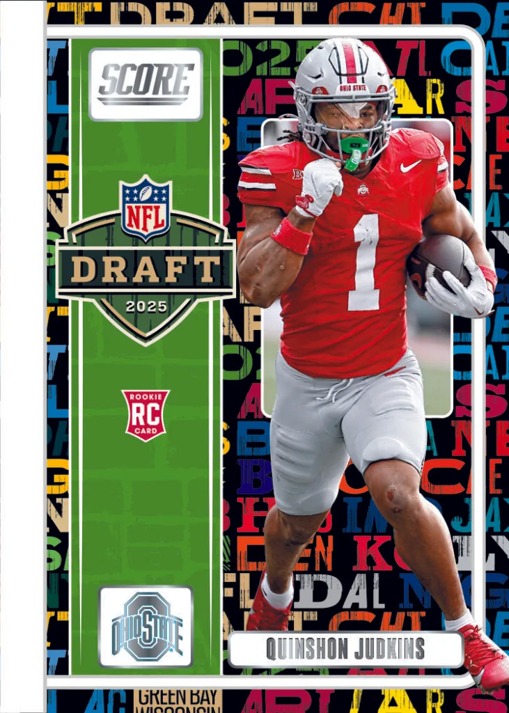 2025 Panini Score Football 2025 Draft Class Parallel Trading Card for Quinson Judkins