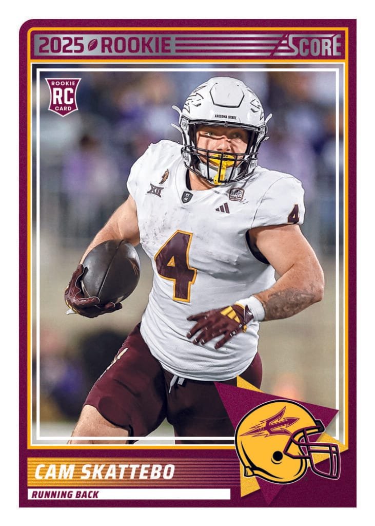 2025 Panini Score Football Rookie Trading Card for Cam Skattebo