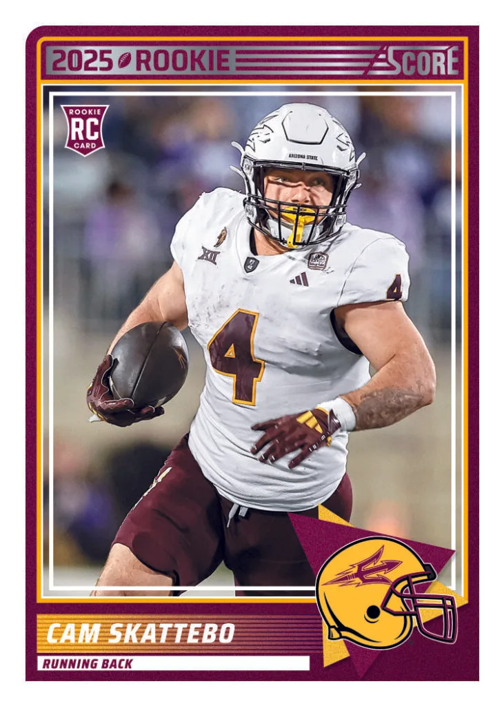 2025 Panini Score Football Rookie Trading Card for Cam Skattebo