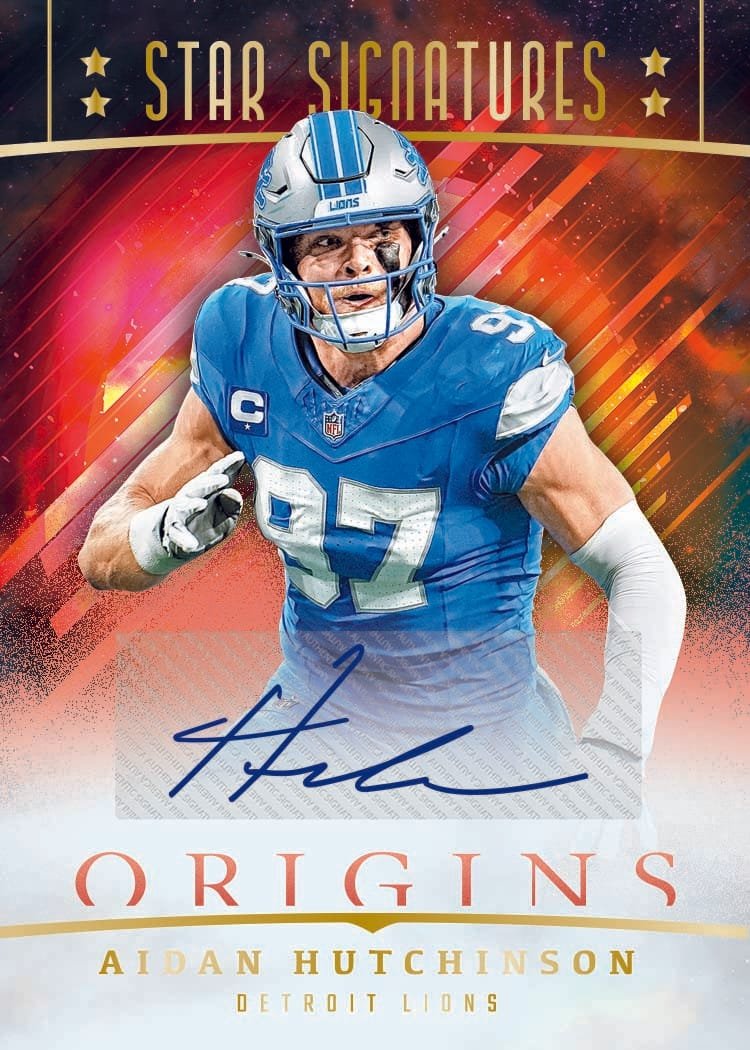 2025 Panini Origins Football - Aidan Hutchinson Autograph Sports Card