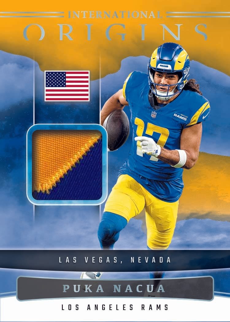 2025 Panini Origins Puka Nacua Memorabilia Patch Sports Card