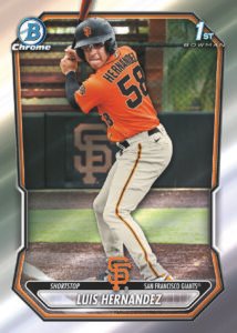 2026 Bowman Chrome Baseball - Chrome Prospects - Luis Hernandez