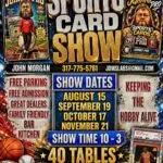 Monthly Sports Card Show in Franklin, Indiana - 2026 Event Flyer